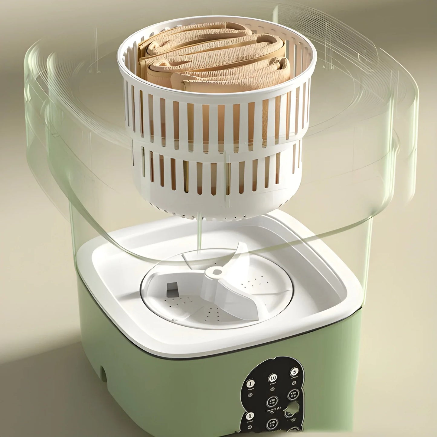 CompactWash™ – Mini Machine à Laver Portable et Pliable 6,5 L