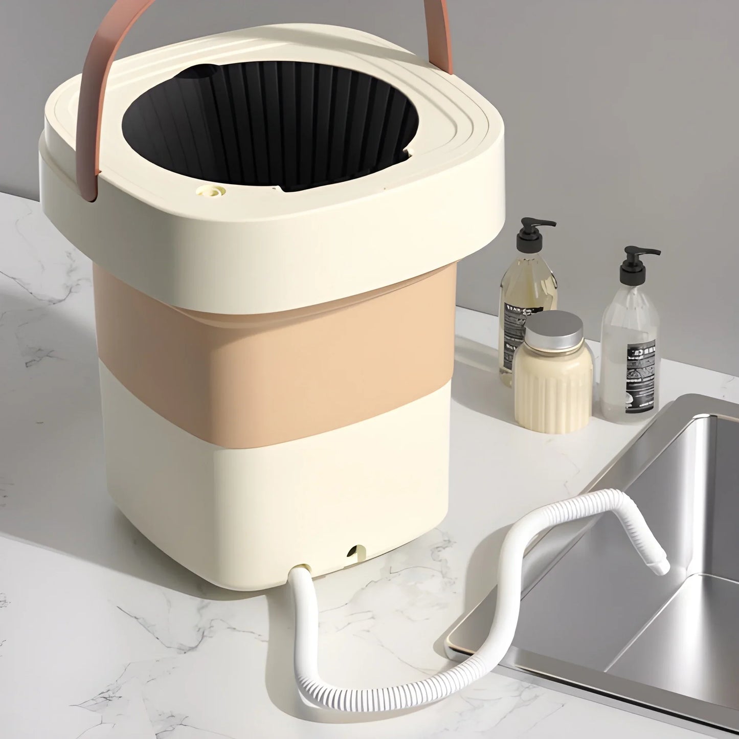 CompactWash™ – Mini Machine à Laver Portable et Pliable 6,5 L